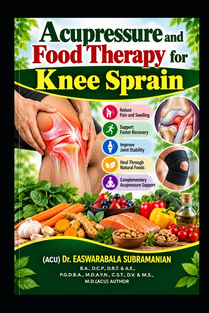 Acupressure and Food Therapy for Knee Sprain: Knee Sprain cover