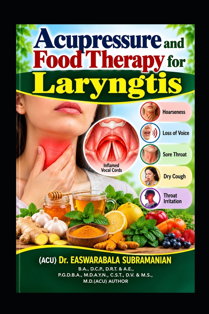 Acupressure and Food Therapy for Laryngitis: Laryngitis cover