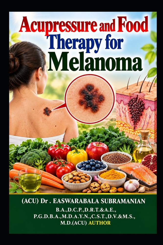 Acupressure and Food Therapy for Melanoma: Melanoma cover