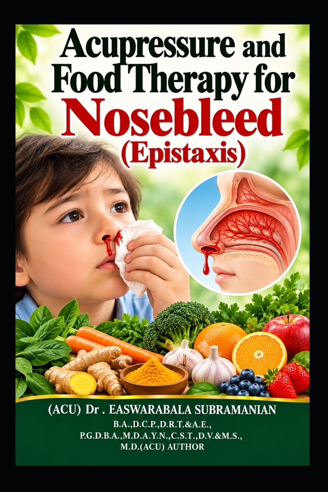 Acupressure and Food Therapy for Nosebleed (Epistaxis): Nosebleed (Epistaxis) cover