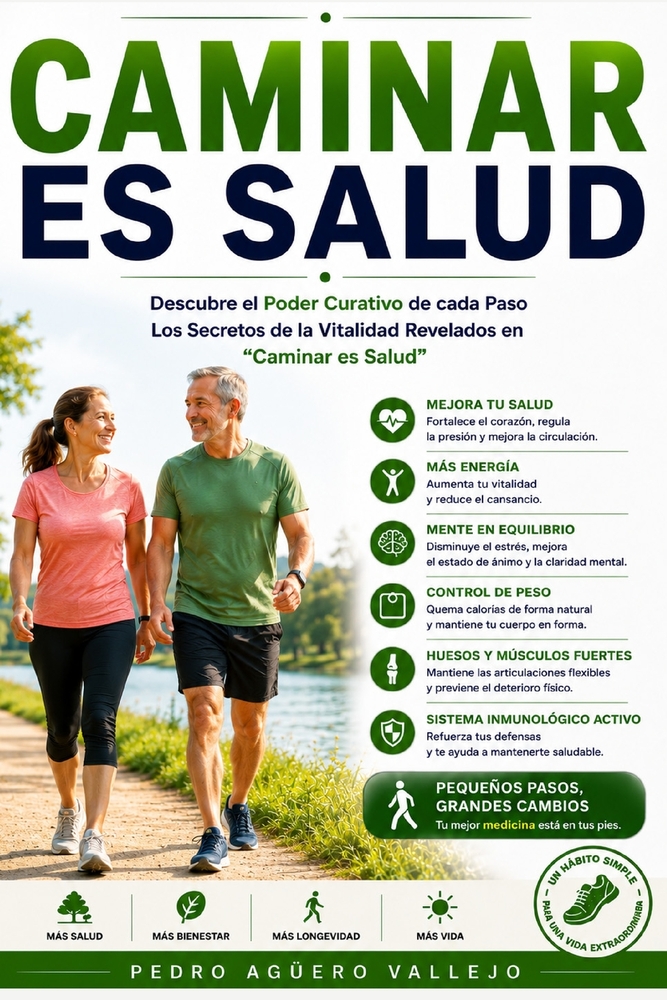 Caminar es Salud: Descubre el Poder Curativo de cada Paso Los Secretos de la Vitalidad Revelados Caminata y Ejercicio cover