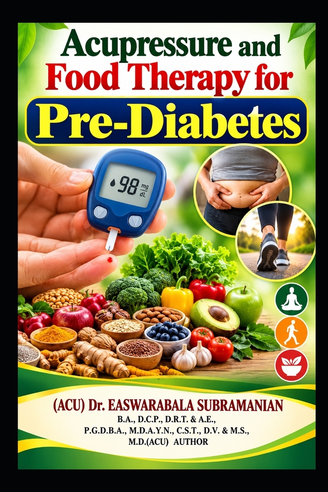 Acupressure and Food Therapy for Pre-Diabetes: Pre-Diabetes cover