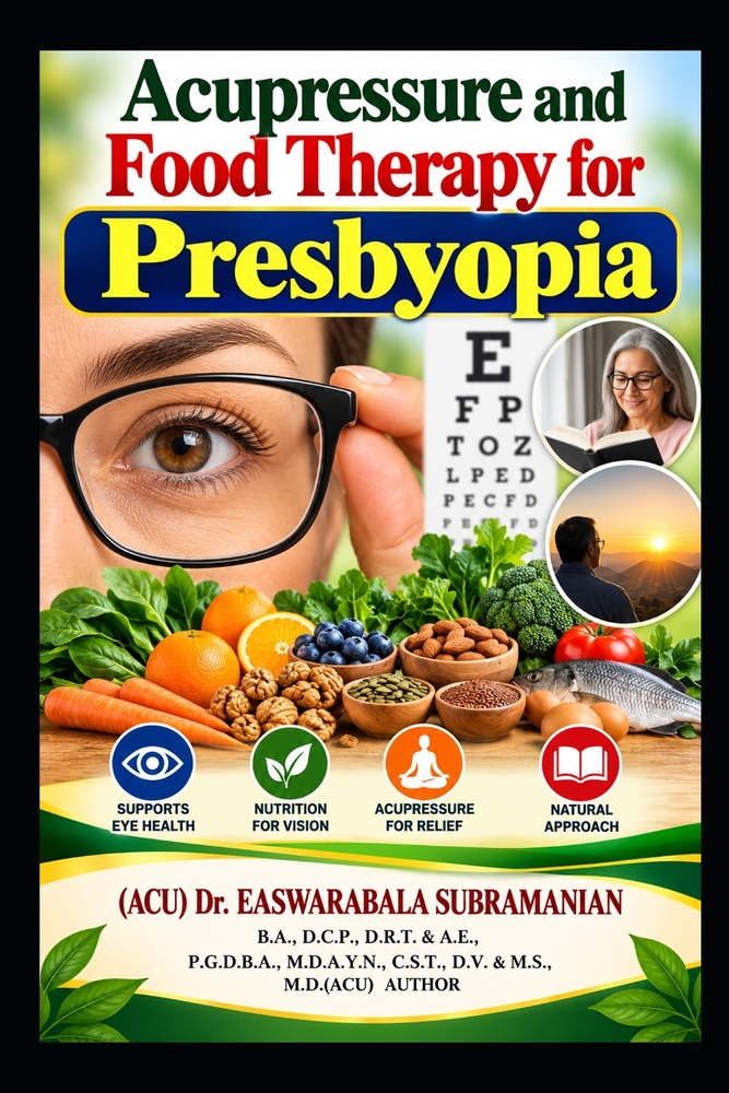 Acupressure and Food Therapy for Presbyopia: Presbyopia cover