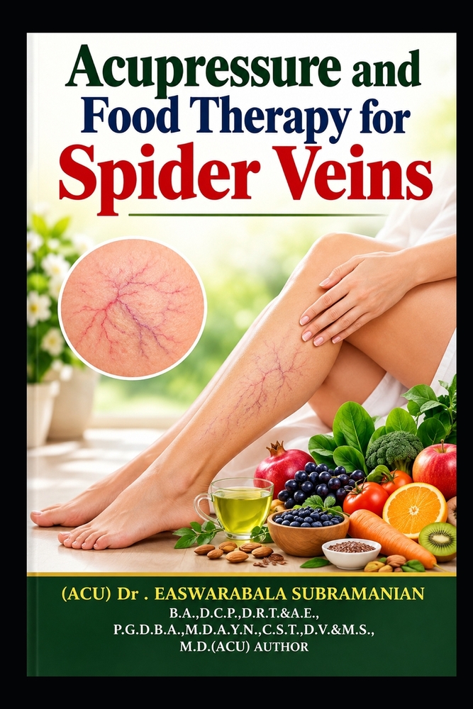 Acupressure and Food Therapy for Spider Veins: Spider Veins cover