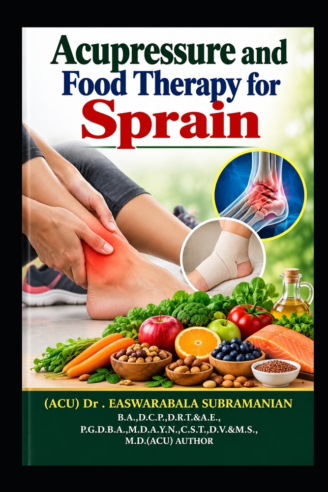 Acupressure and Food Therapy for Sprain: Sprain cover