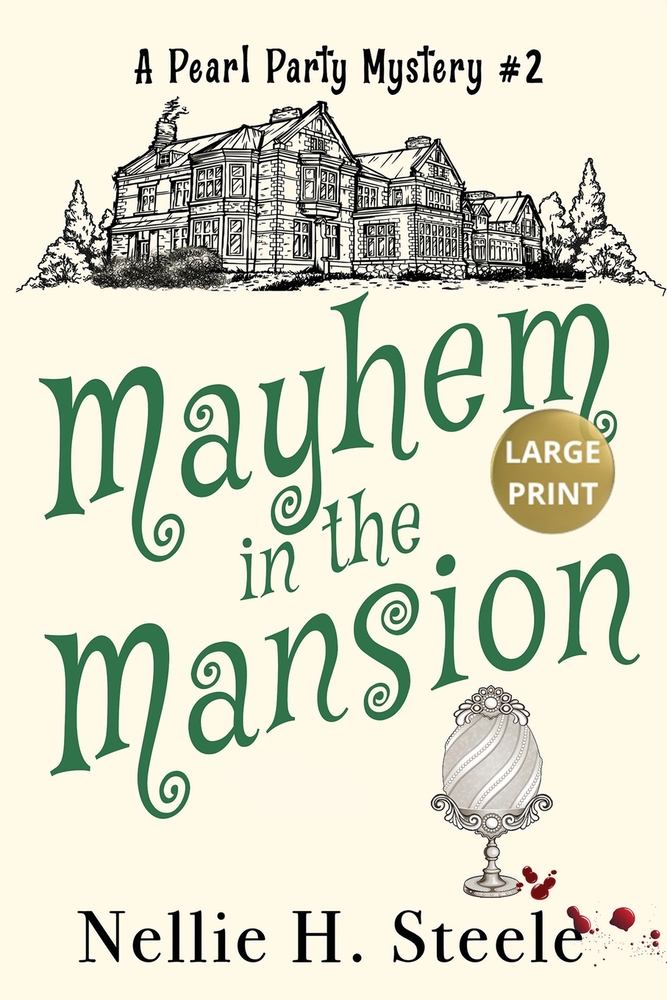 Mayhem in the Mansion Large Print cover