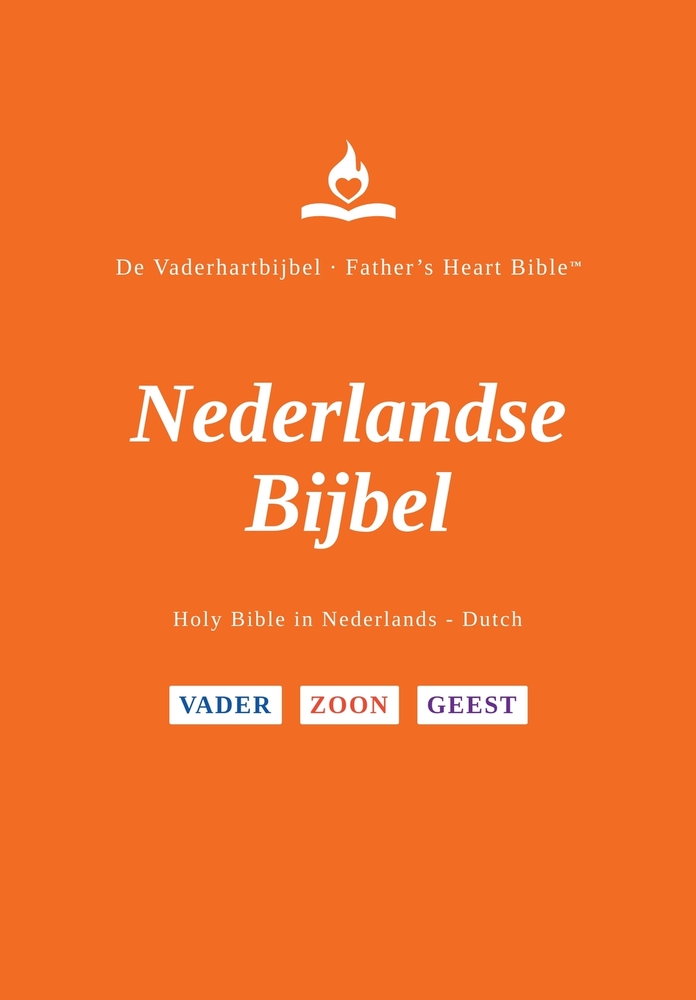 FHB, Dutch Bible, Red Letter, Hardback, Easy to Read: Holy Bible, Nederlandse Bijbel, Divine Voice Color, Father's Heart Bible cover