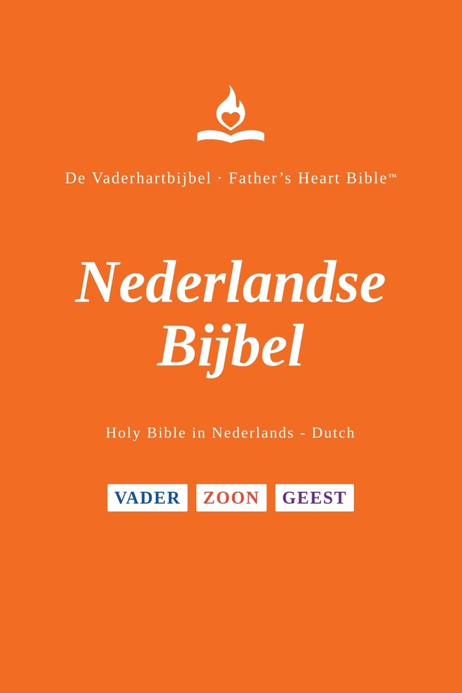 FHB, Dutch Bible, Red Letter, Paperback, Easy to Read: Holy Bible, Nederlandse Bijbel, Divine Voice Color, Father's Heart Bible cover