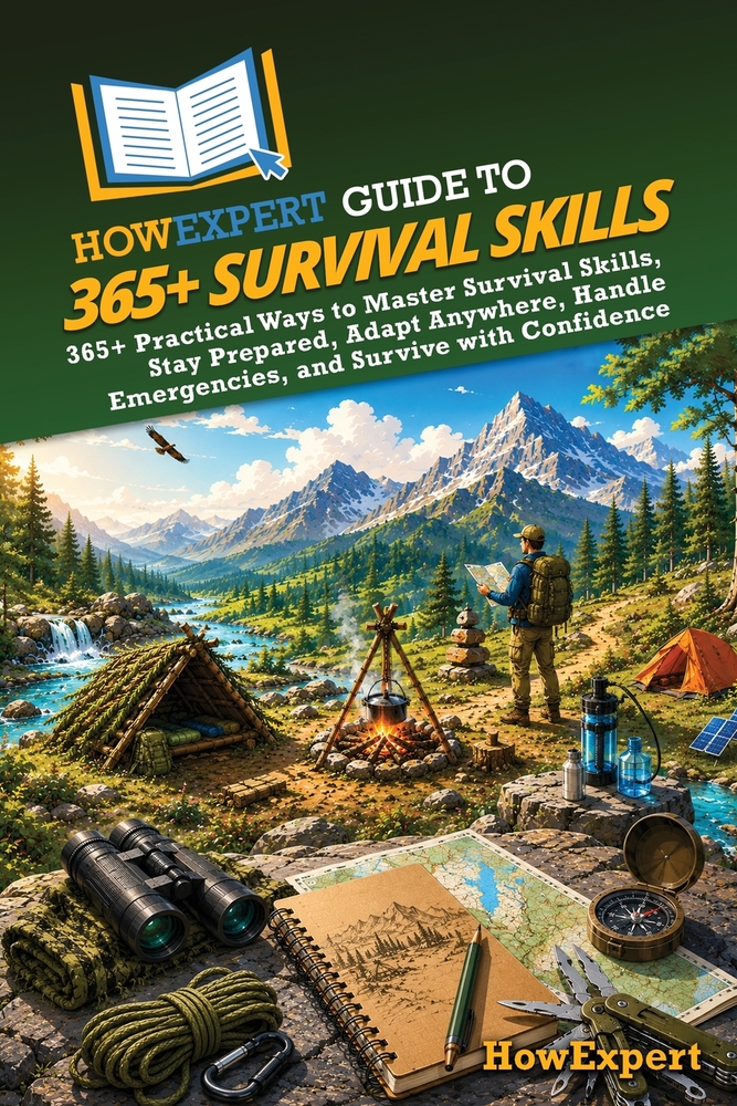 HowExpert Guide to 365+ Survival Skills: 365+ Practical Ways to Master Survival Skills, Stay Prepared, Adapt Anywhere, Handle Emergencies, and Survive cover