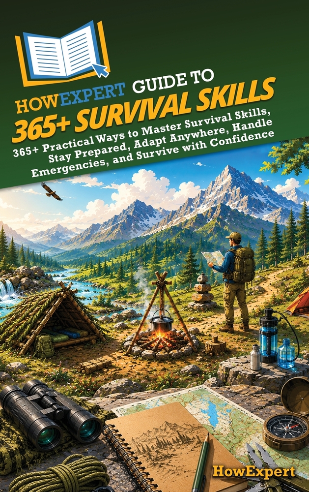 HowExpert Guide to 365+ Survival Skills: 365+ Practical Ways to Master Survival Skills, Stay Prepared, Adapt Anywhere, Handle Emergencies, and Survive cover