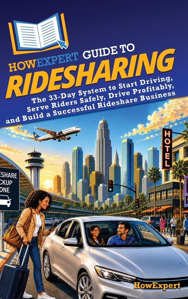 HowExpert Guide to Ridesharing: The 33-Day System to Start Driving, Serve Riders Safely, Drive Profitably, and Build a Successful Rideshare Business cover