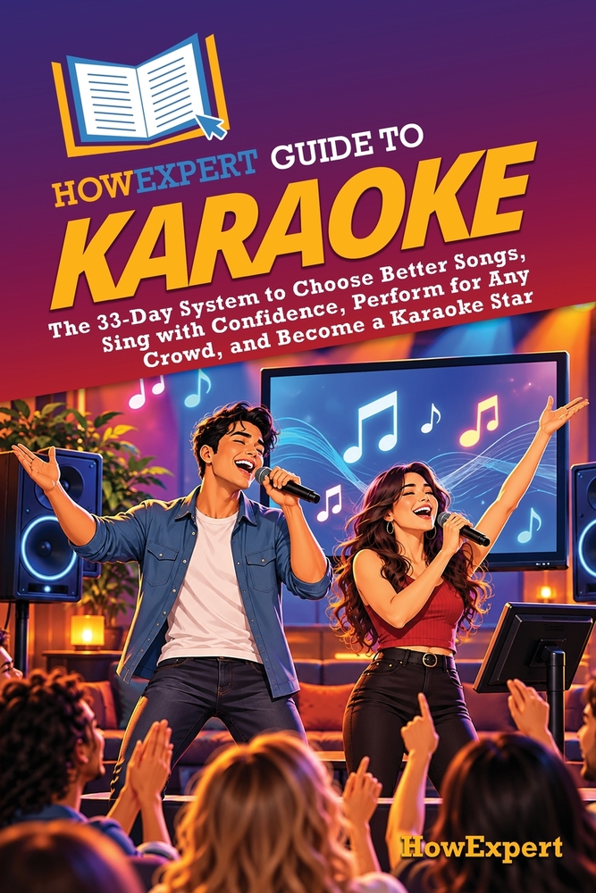 HowExpert Guide to Karaoke: The 33-Day System to Choose Better Songs, Sing with Confidence, Perform for Any Crowd, and Become a Karaoke Star cover