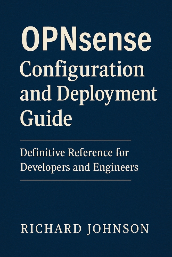 OPNsense Configuration and Deployment Guide: Definitive Reference for Developers and Engineers cover