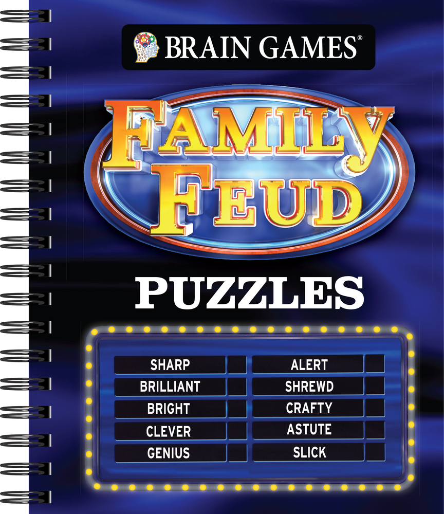 Brain Games - Family Feud Puzzles: Game Show Word Search - Guess the Top Survey Answers to Solve Officially Licensed cover