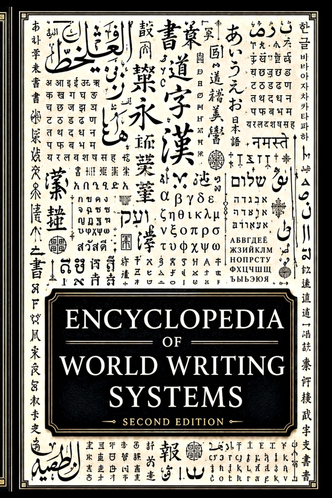 Encyclopedia of World Writing Systems: A Global Atlas of Alphabets, Abjads, Abugidas, Syllabaries, Logographic Systems, and Scripts of Living, Endange cover
