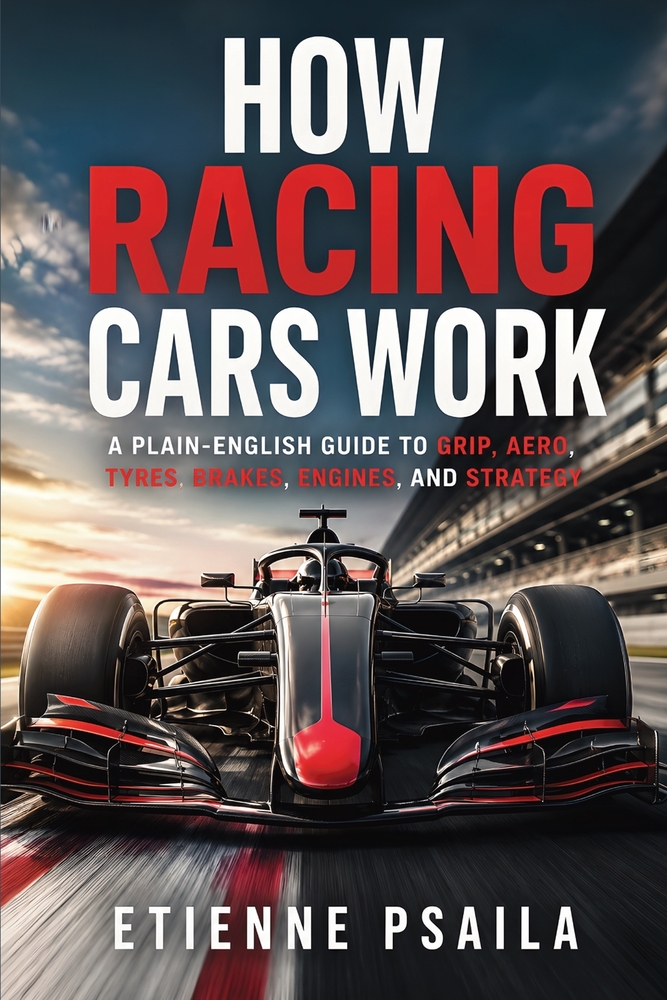 How Racing Cars Work: A Plain-English Guide to Grip, Aero, Tyres, Brakes, Engines, and Strategy cover