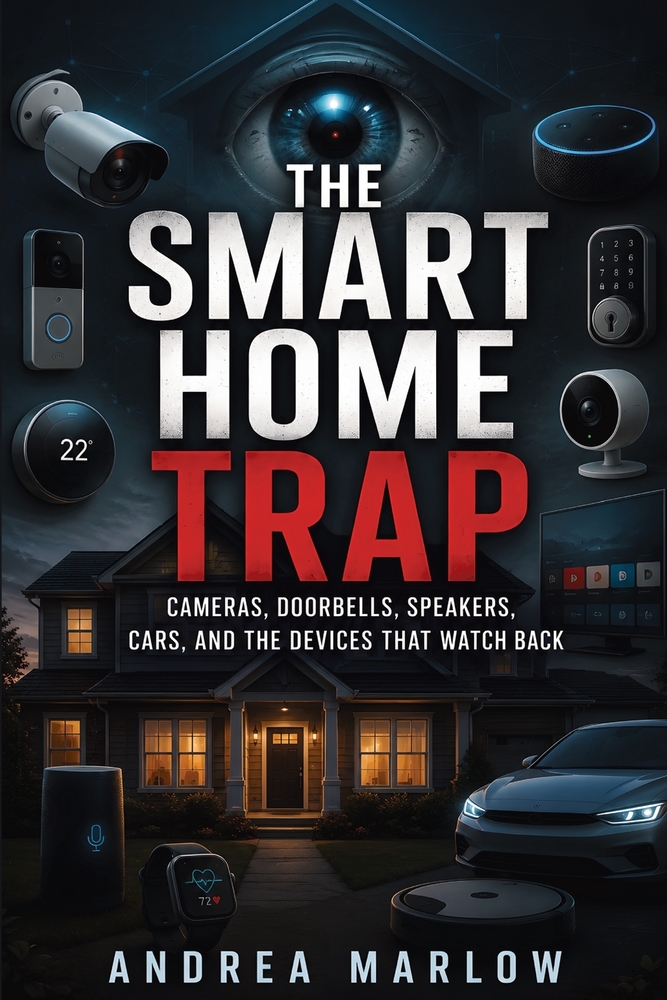 The Smart Home Trap: Cameras, Doorbells, Speakers, Cars, and the Devices That Watch Back cover