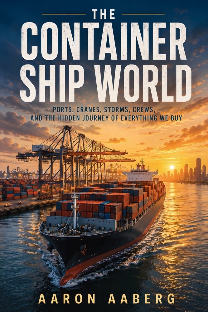 The Container Ship World: Ports, Cranes, Storms, Crews, and the Hidden Journey of Everything We Buy cover