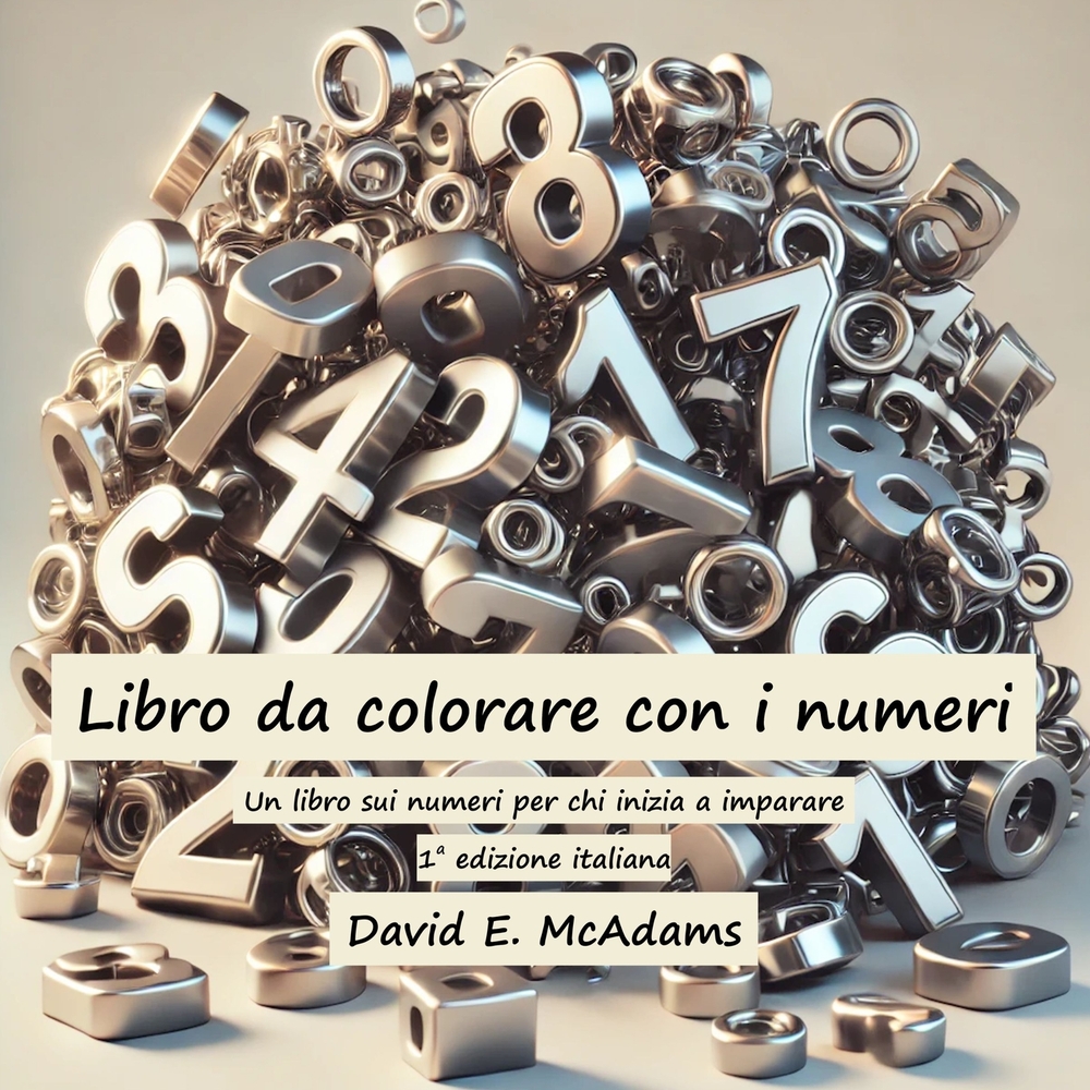 Libro da colorare con i numeri: Un libro sui numeri per chi inizia a imparare cover