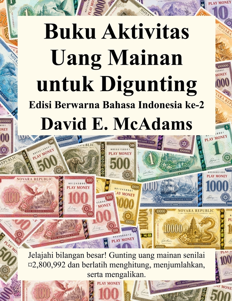 Buku Aktivitas Uang Mainan untuk Digunting: Jelajahi bilangan besar! Gunting uang mainan senilai ¤2,821,032 dan berlatih menghitung, menjumlahkan, ser cover