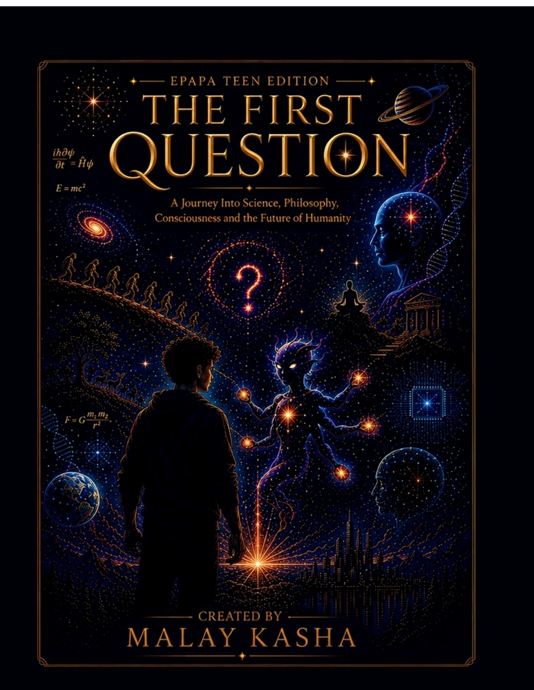 EPAPA Teen Edition - The First Question: A Journey Into Science, Philosophy, Consciousness and the Future of Humanity cover