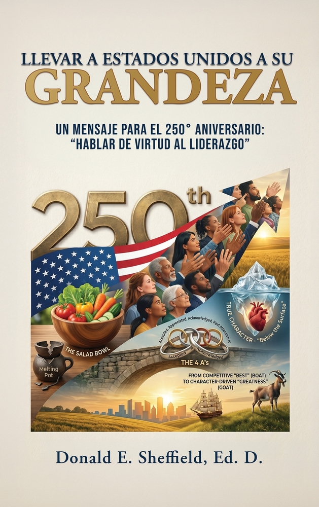 Llevar a Estados Unidos a su grandeza, Un mensaje para el 250° aniversario: "Hablar de virtud al liderazgo" cover