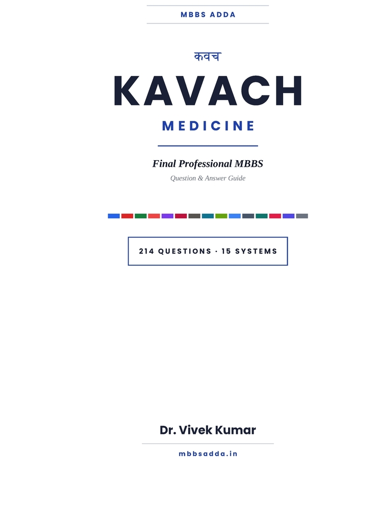 Kavach: Medicine: Final Professional MBBS Exam Guide cover