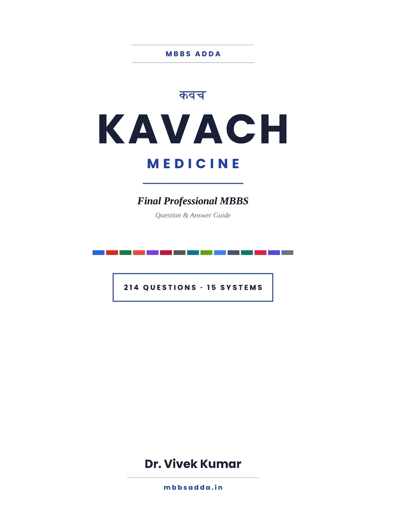 Kavach Medicine: Black and White Version The Complete MBBS University Question Bank with Exam-Oriented Answers cover