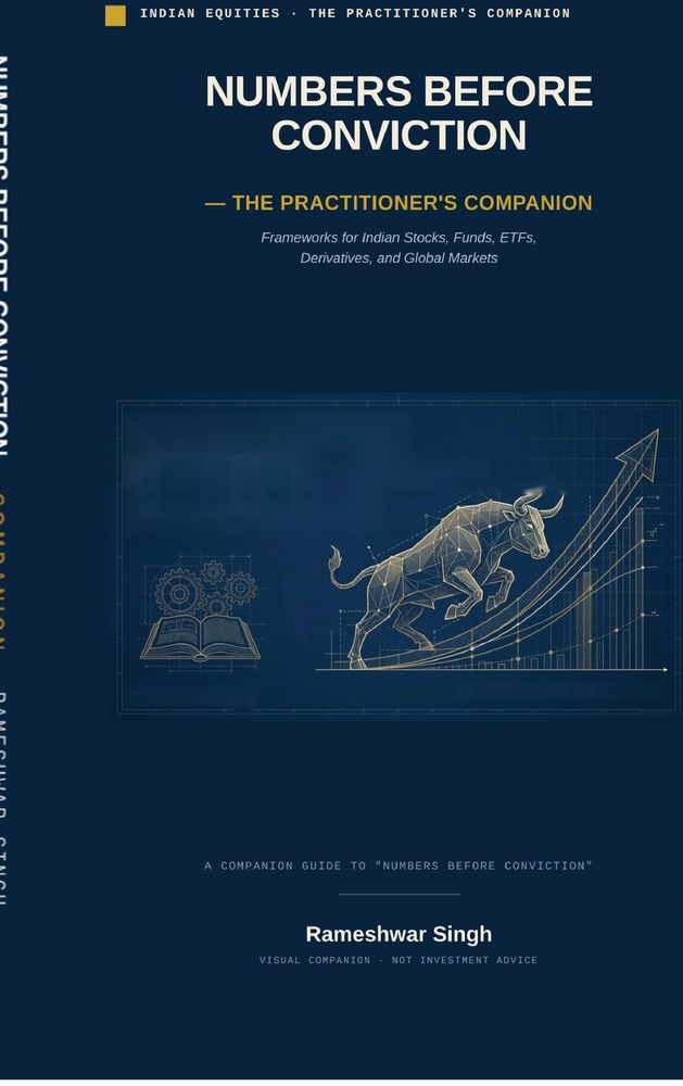 NUMBERS BEFORE CONVICTION - The Practitioner's Companion: Frameworks for Indian Stocks, Funds, ETFs, Derivatives, and Global Markets cover