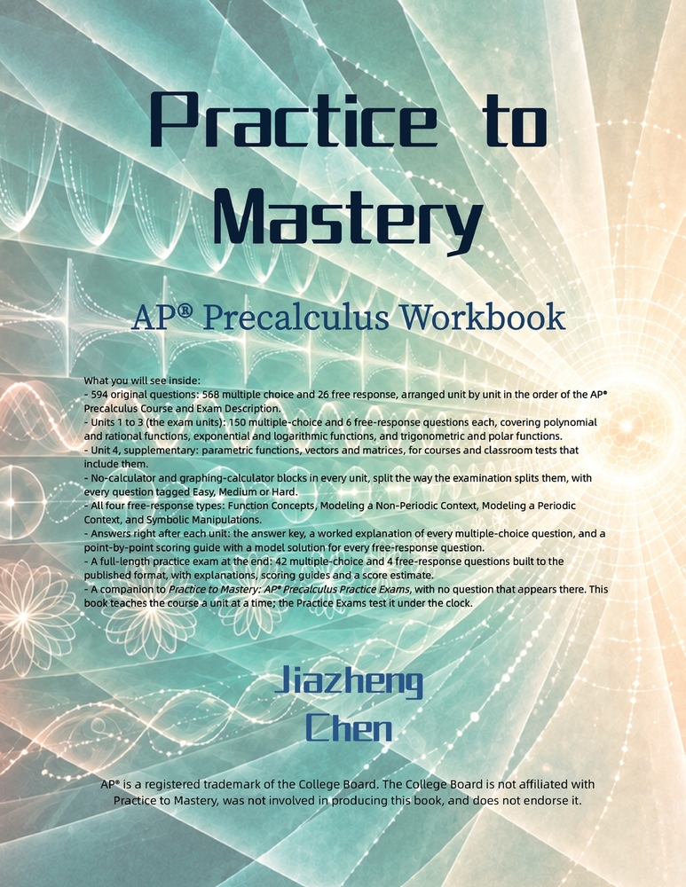 Practice to Mastery: AP Calculus BC Workbook cover