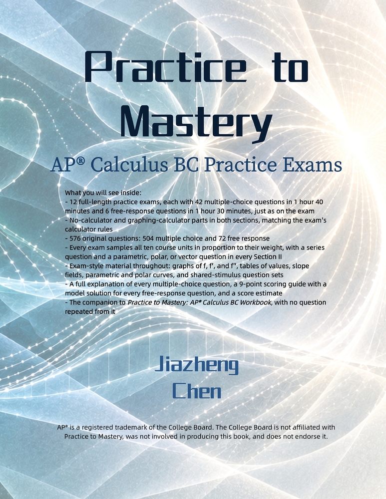 Practice to Mastery: AP Calculus BC Workbook cover