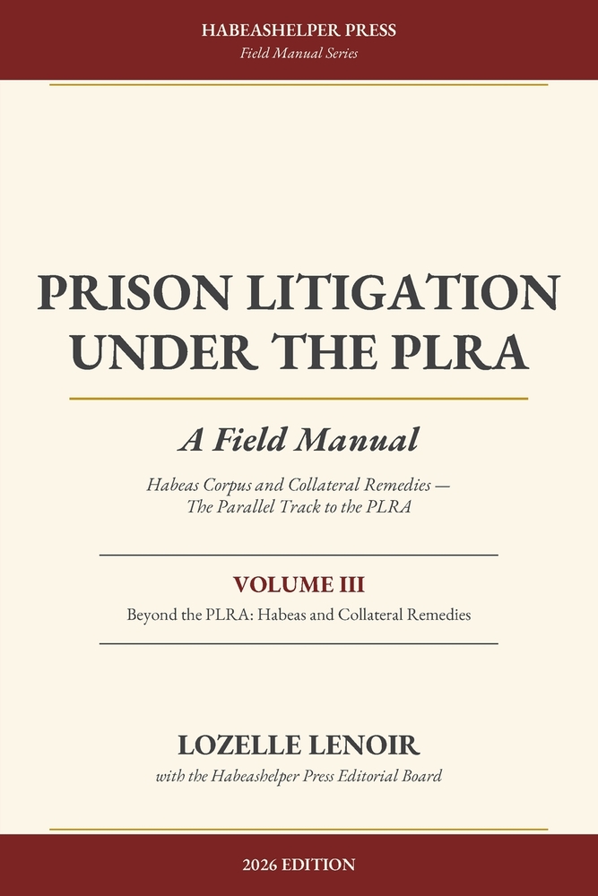 Prison Litigation Under the PLRA: A Field Manual cover