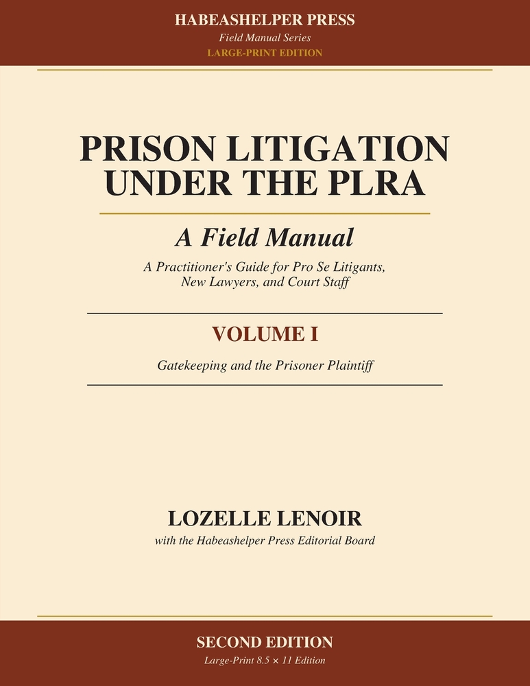 Prison Litigation Under the PLRA: A Field Manual cover