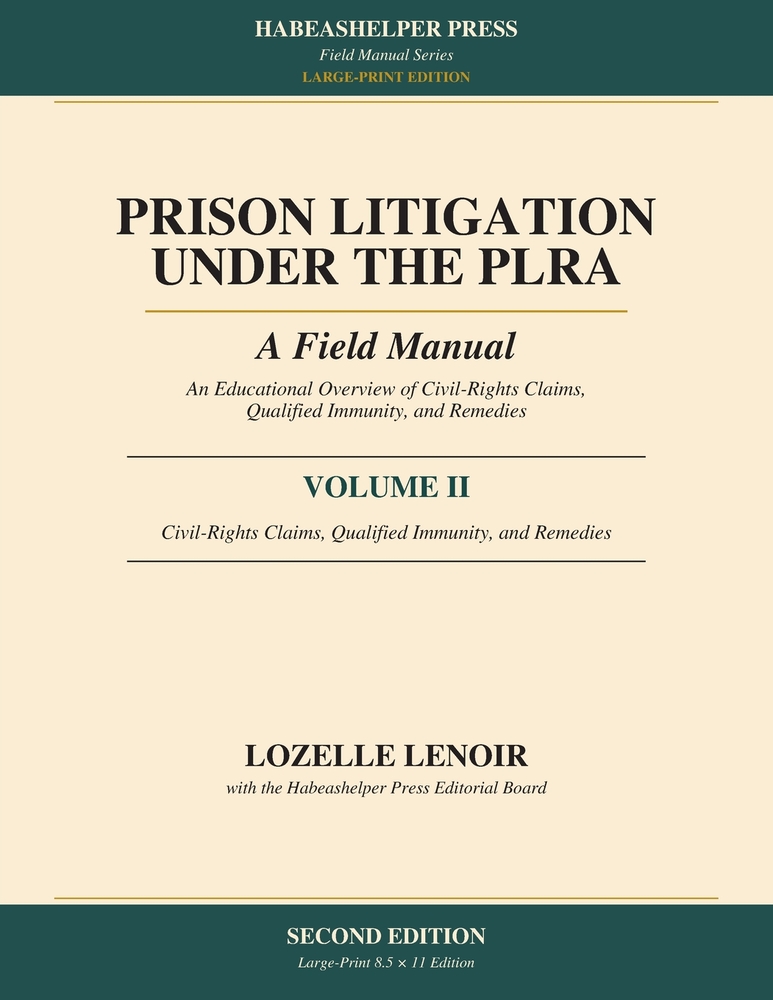 Prison Litigation Under the PLRA: A Field Manual cover