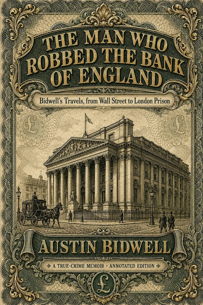 The Man Who Robbed the Bank of England: Bidwell's Travels, from Wall Street to London Prison - A True-Crime Memoir, Annotated Edition cover