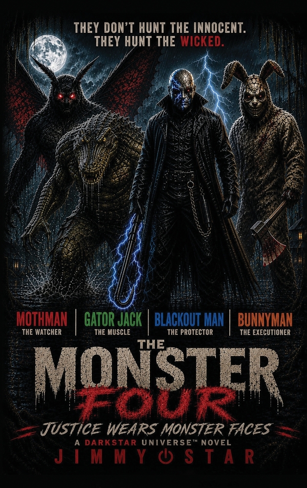 The Monster Four: Justice Wears Monster Faces cover
