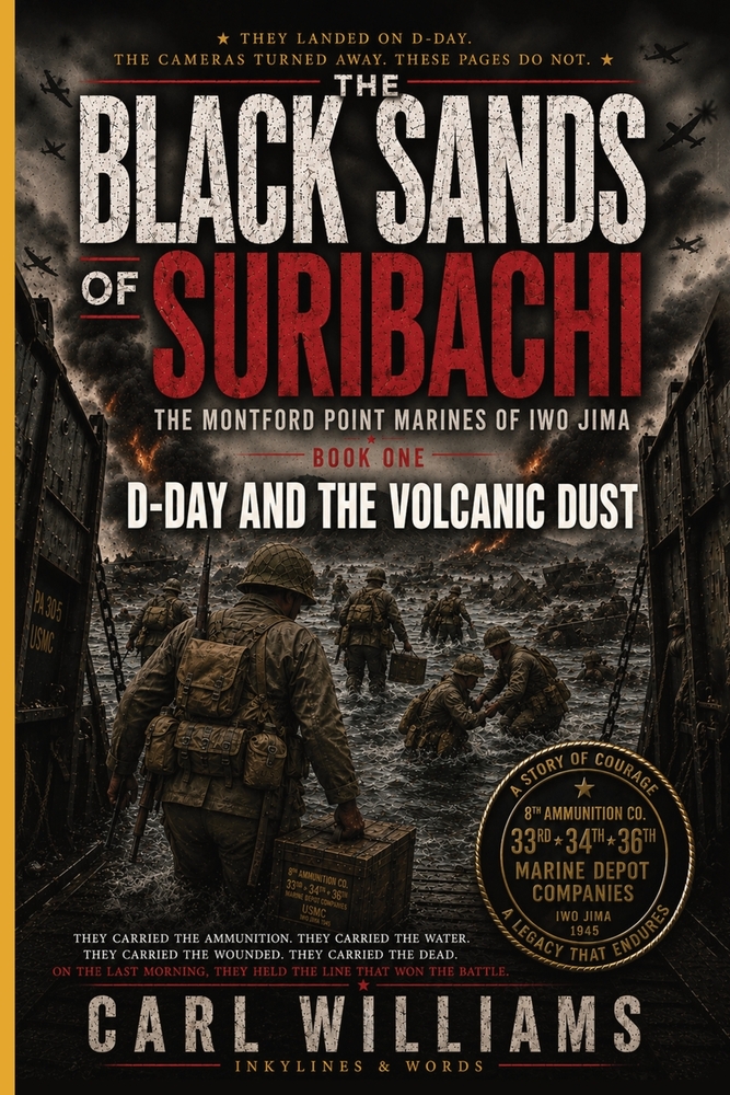 D-Day and the Volcanic Dust: A Narrative History of the Montford Point Marines at Iwo Jima cover
