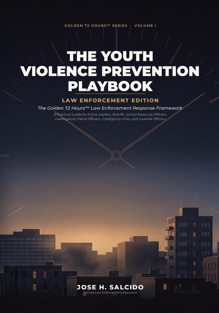 The Youth Violence Prevention Playbook: LAW ENFORCEMENT EDITION: The Golden 72 Hours: Law Enforcement Response Framework A Practical Guide cover