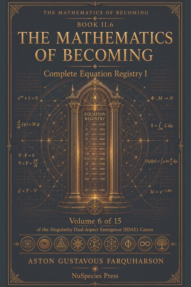The Mathematics of Becoming - Complete Equation Registry I cover