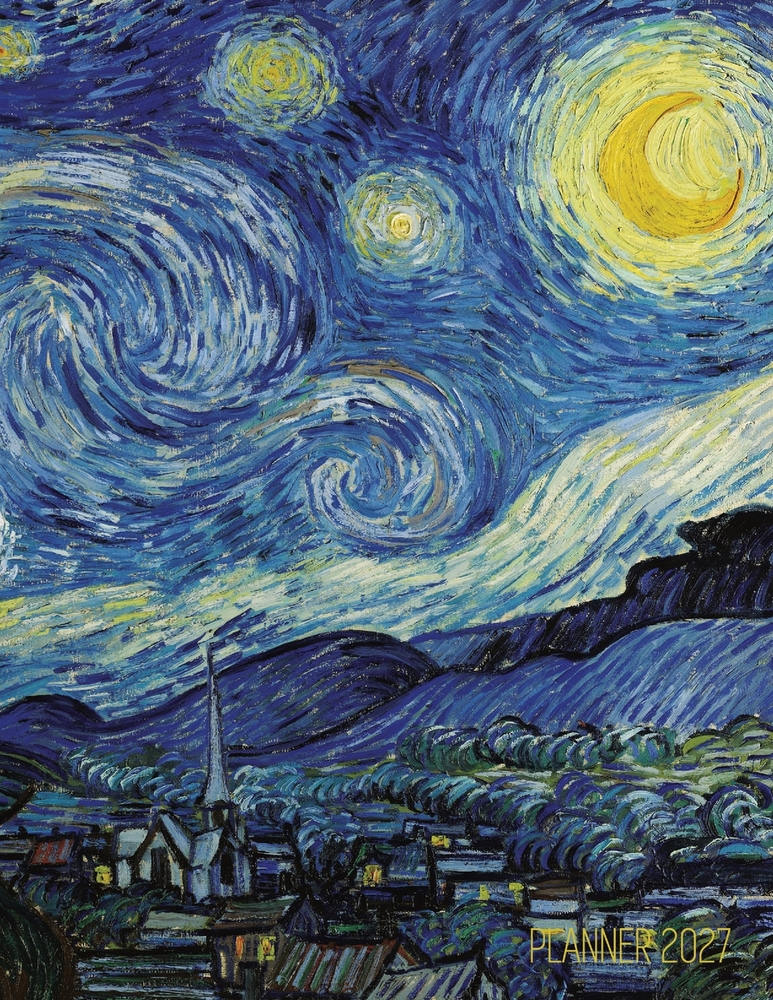 Vincent Van Gogh Planner 2027: Almond Blossom Painting Artistic Post-Impressionism Art Organizer: January-December (12 Months) cover