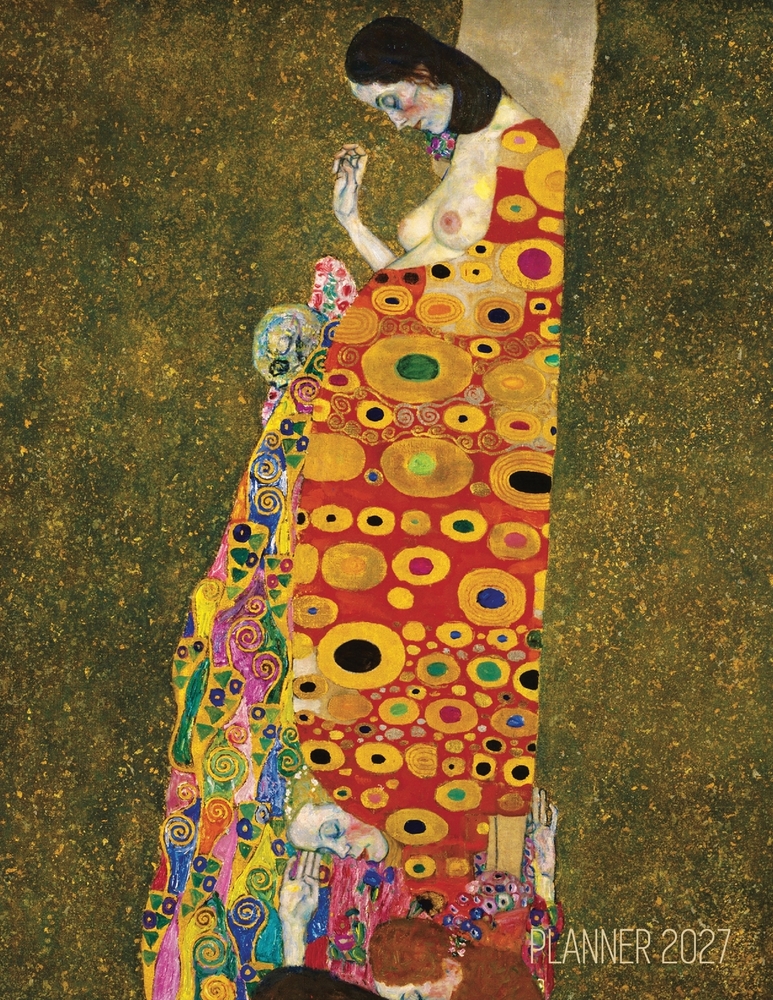 Gustav Klimt Weekly Planner 2027: Hope II Artistic Art Nouveau Daily Scheduler With January-December Year Calendar (12 Months) cover