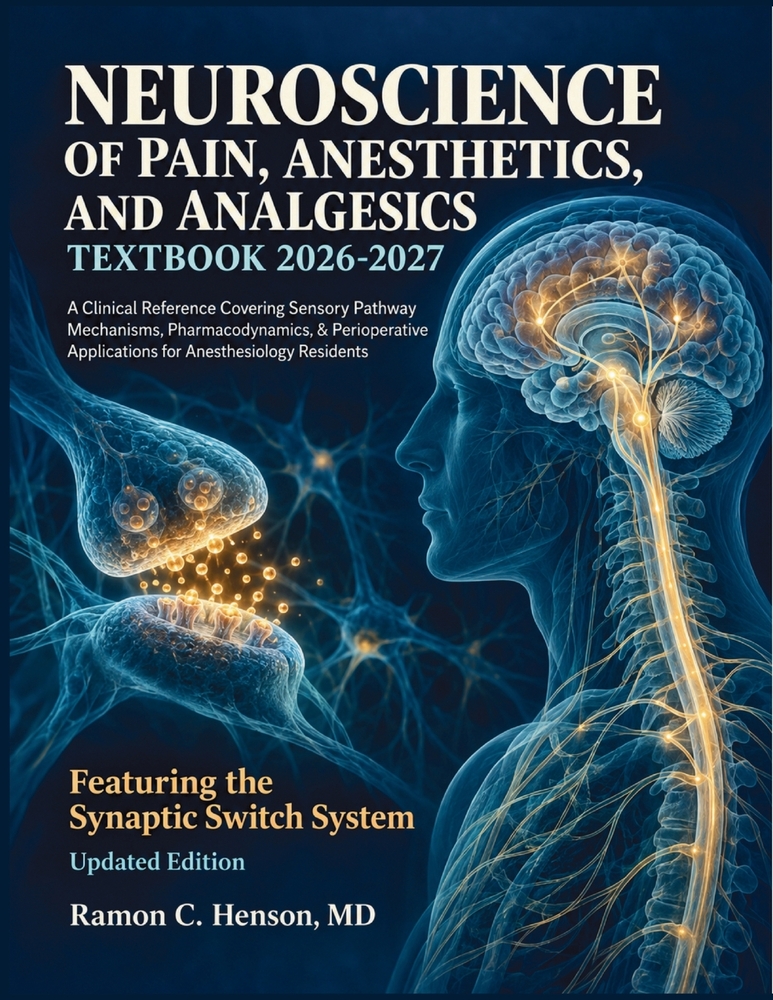 Neuroscience of Pain, Anesthetics, and Analgesics Textbook 2026-2027: A Clinical Reference Covering Sensory Pathway Mechanisms, Pharmacodynamics, & Pe cover