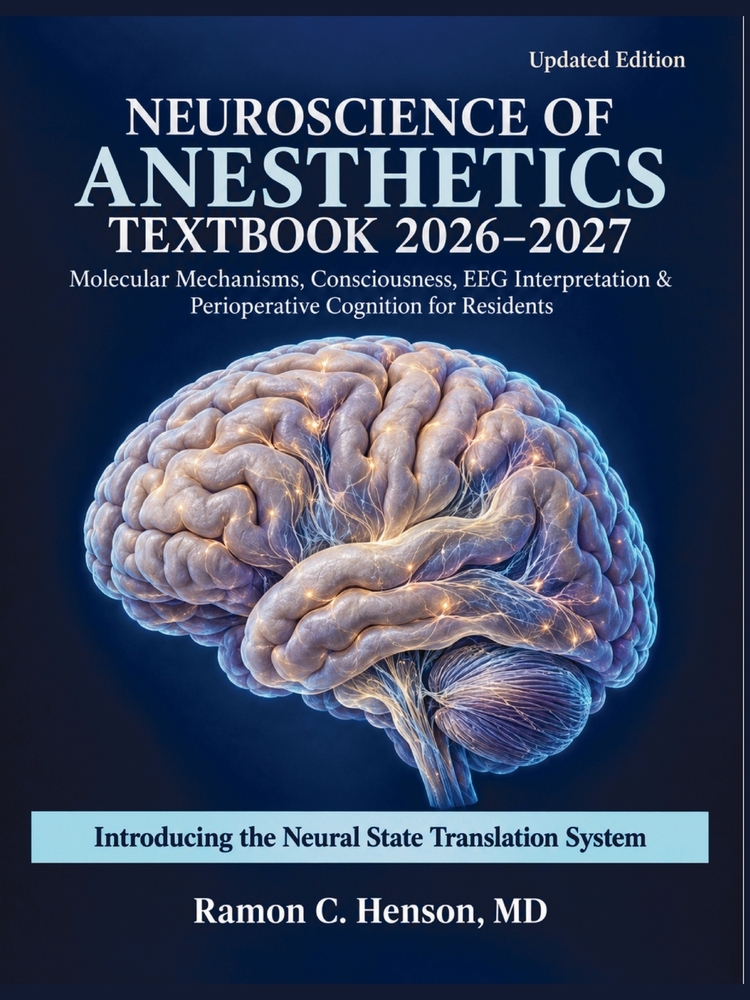 Neuroscience of Anesthetics Textbook 2026-2027: Molecular Mechanisms, Consciousness, EEG Interpretation & Perioperative Cognition for Residents cover