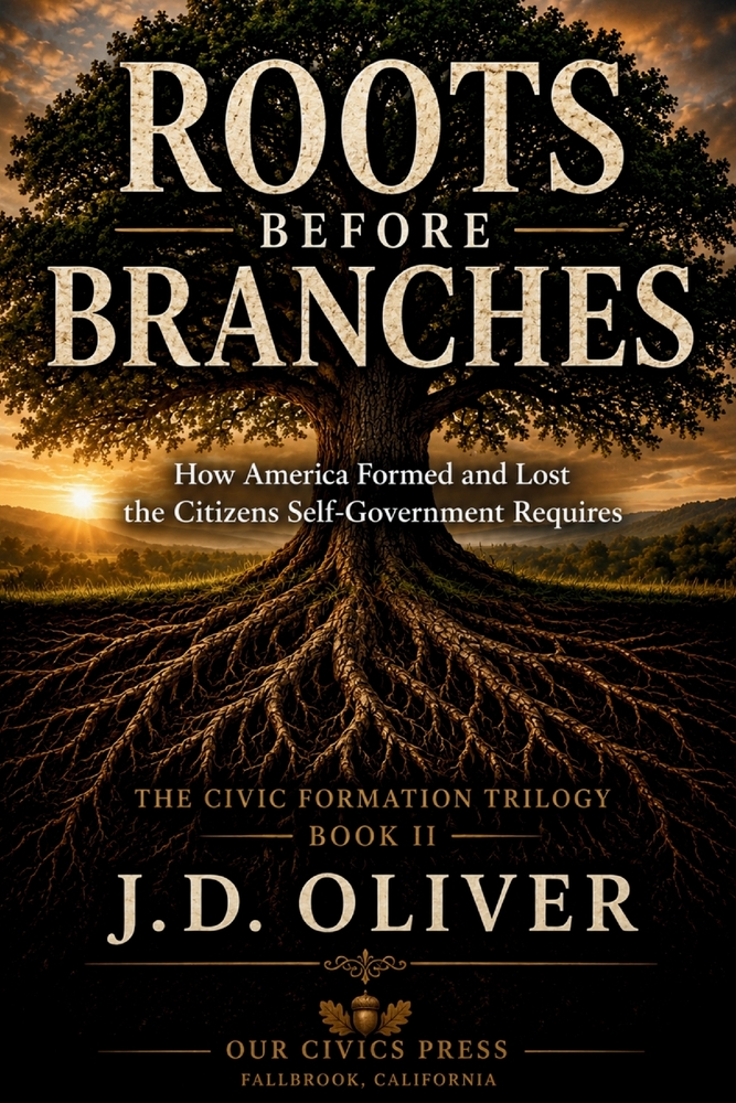 Roots Before Branches: How America Formed and Lost the Citizens Self-Government Requires cover