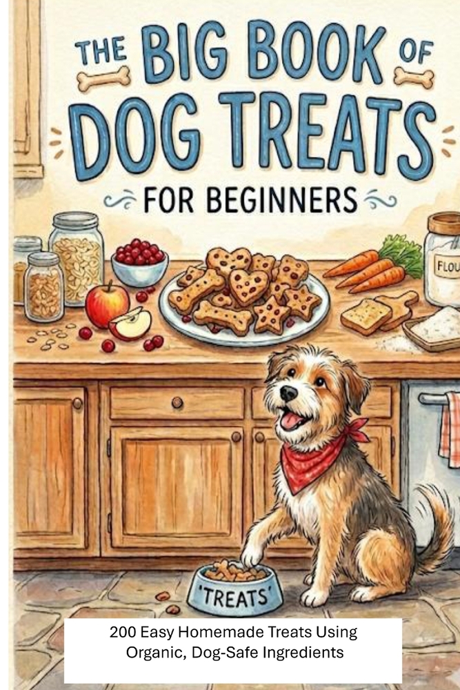 The Big Book of Dog Treats for Beginners: 200 Easy Homemade Treats Using Organic, Dog Safe Ingredients cover