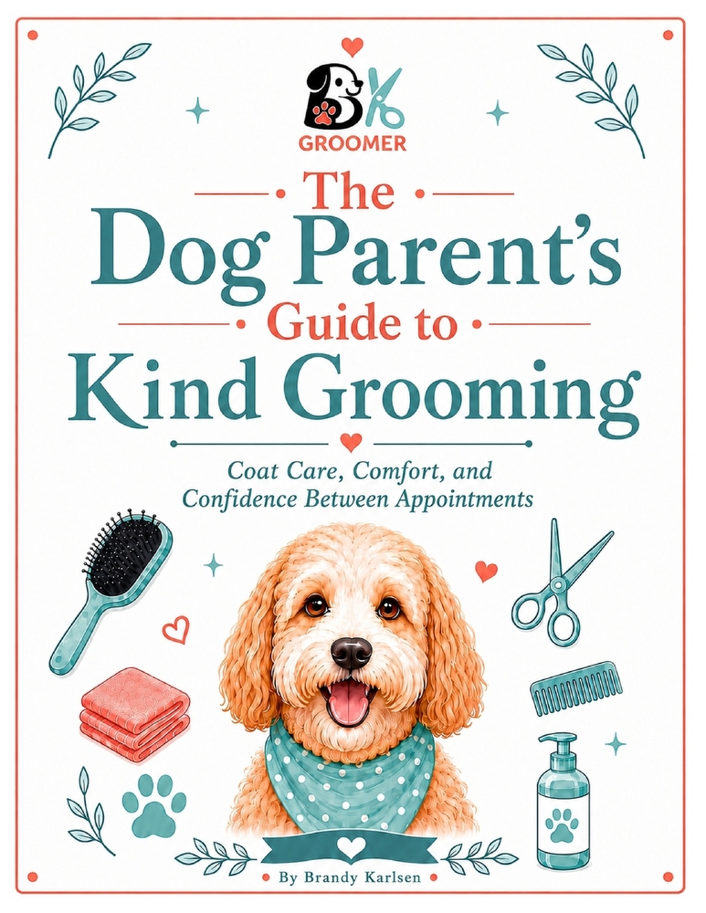 The Dog Parent's Guide to Kind Grooming: Coat Care, Comfort, and Confidence Between Grooms cover