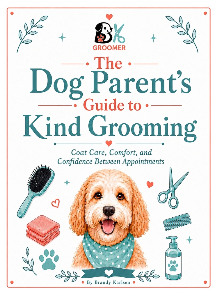 The Dog Parent's Guide to Kind Grooming: Coat Care, Comfort, and Confidence Between Grooms cover