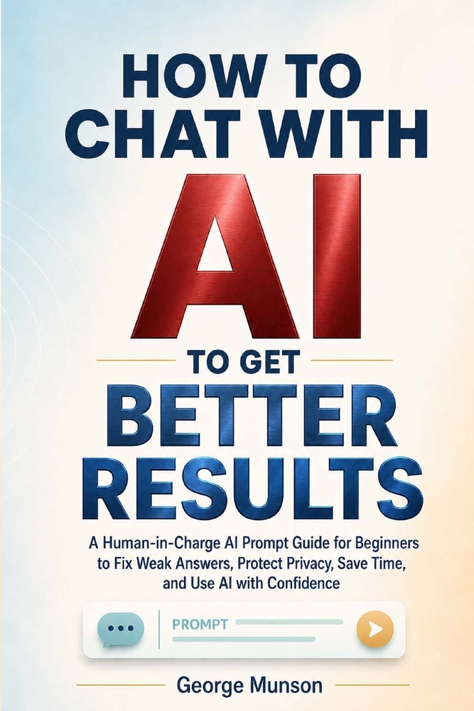 How to Chat With AI to Get Better Results: A Human-in-Charge AI Prompt Guide for Beginners to Fix Weak Answers, Protect Privacy, Save Time, and Use AI cover