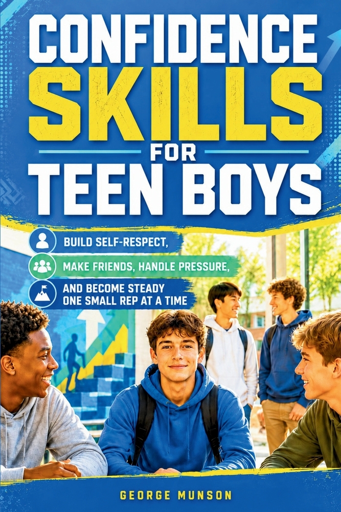 Confidence Skills for Teen Boys: Build Self-Respect, Make Friends, Handle Pressure, and Become Steady One Small Rep at a Time cover